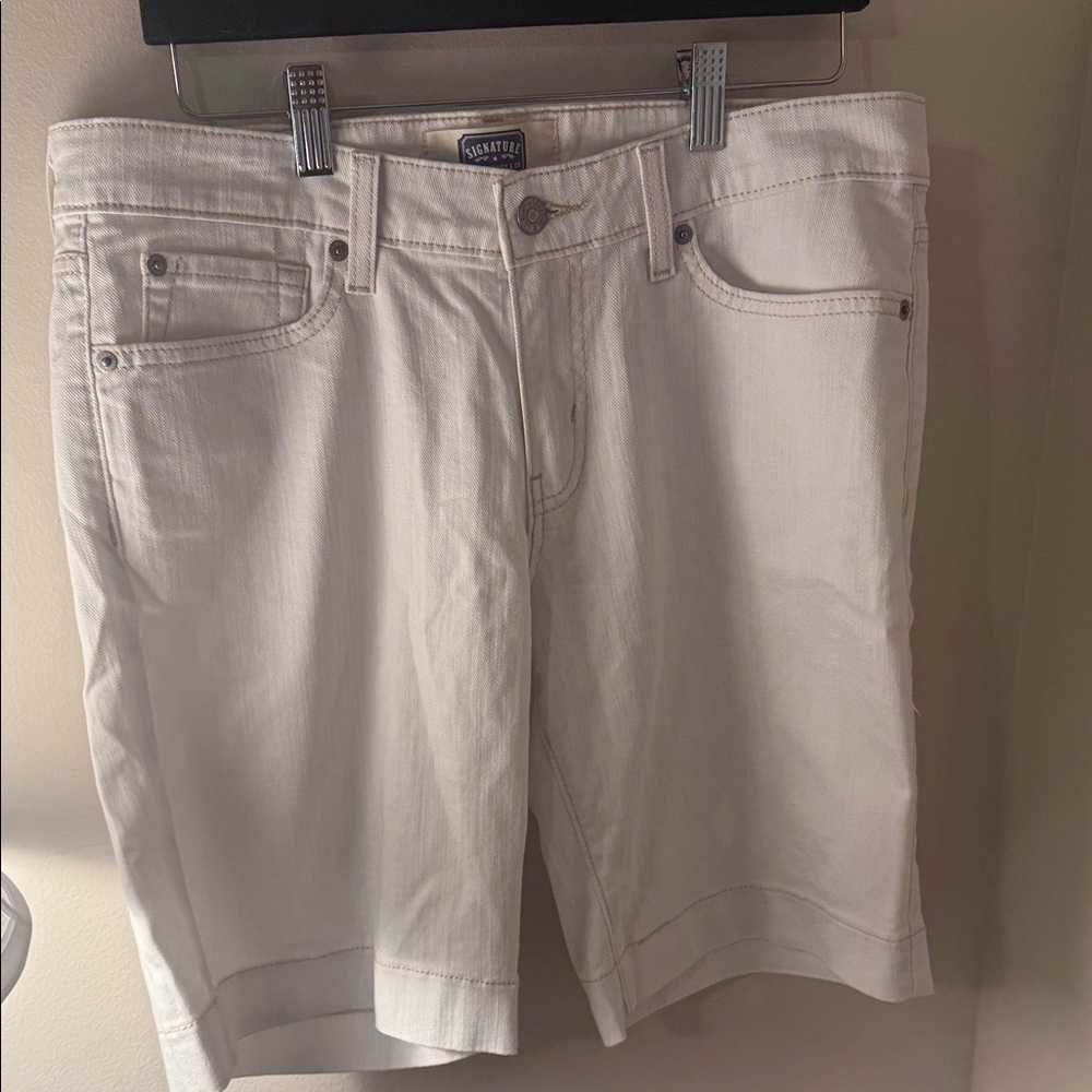 Signature White Women’sJean Shorts